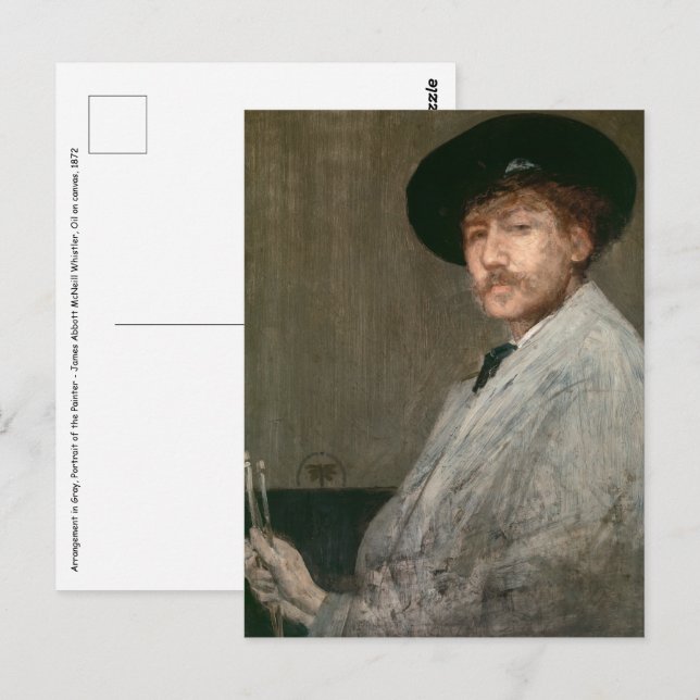Cartão Postal James Whistler - Retrato do Pintor (Frente/Verso)