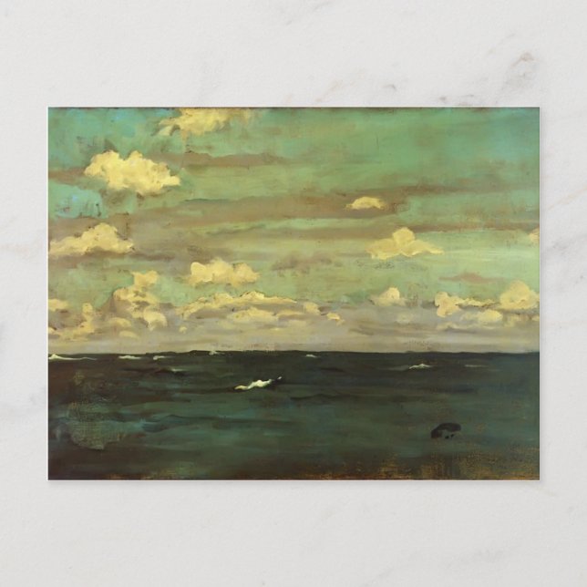 Cartão Postal James Whistler - Violet e Silver - O Mar Profundo (Frente)