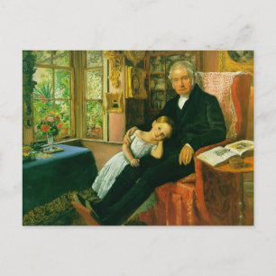 Cartão Postal James Wyatt e sua neta Mary