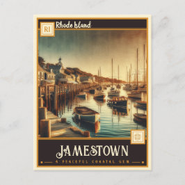 Cartão Postal Jamestown, Rhode Island | Antigo