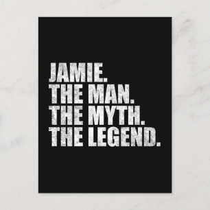 Cartão Postal Jamie nome, Jamie O Homem O Mito A Lenda