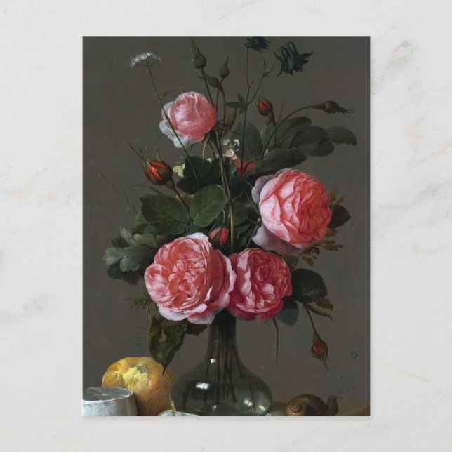 Cartão Postal Jan Davidsz de Heem, Floral Ainda viva (Frente)