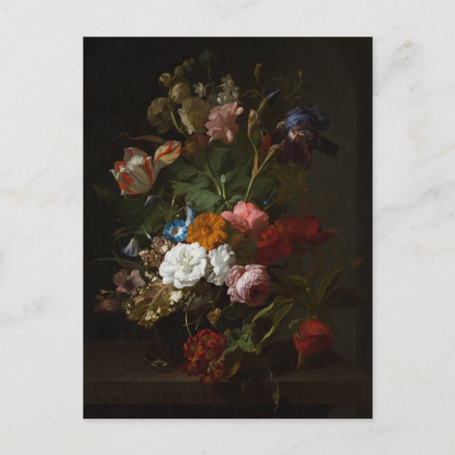 Cartão Postal Jan Davidsz de Heem, Vase com Flores, 1700 (Frente)