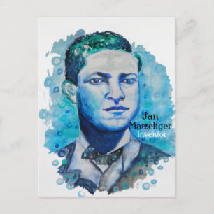 Cartão Postal Jan Matzeliger - Cartão-postal para o Inventor Pre
