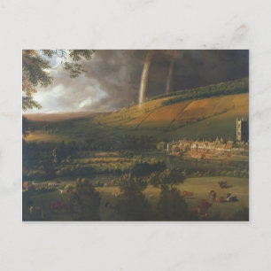 Cartão Postal Jan Siberechts - Paisagem com Rainbow, Henley