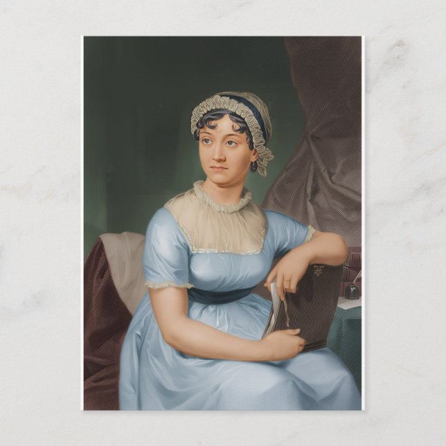 Cartão Postal Jane Austen convida (Frente)