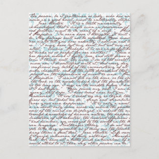 Cartão Postal Jane Austen Damask