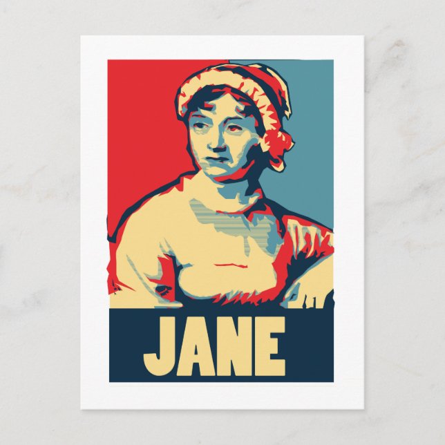 Cartão Postal Jane Austen Obama - Internada (Frente)