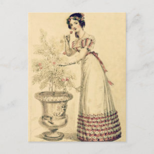 Cartão Postal Jane Austen Regency Ball Gown