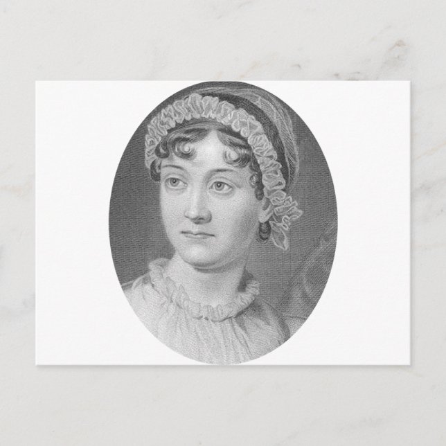 Cartão Postal Jane Austen Simplesmente Jane Retrit (Frente)
