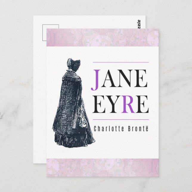 Cartão Postal jane eyre,charlotte bronte,irmãs de bronte,livrolo (Frente/Verso)