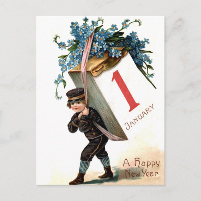 Cartão Postal Janeiro, o primeiro está chegando (Frente)