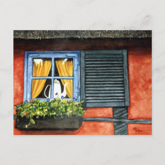 Cartão Postal Janela Algodão