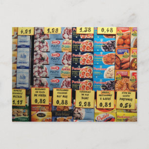 Cartão Postal Janela compra, Barcelona, Espanha