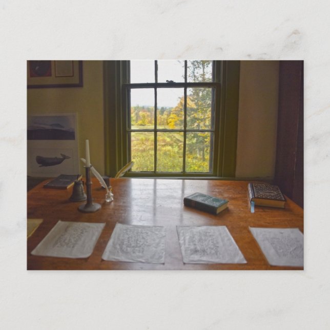 Cartão Postal Janela de Herman Melville, Massachusetts (Frente)