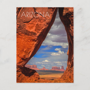 Cartão Postal Janela de rocha para o Monument Valley, AZ