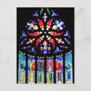 Cartão Postal Janela de vidro conservada na Escócia