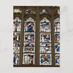 Cartão Postal Janela do leste da igreja de York grande