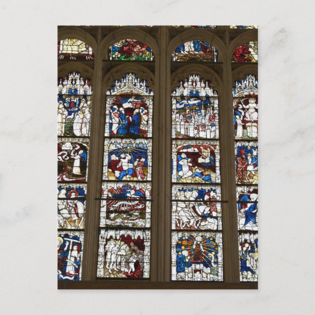 Cartão Postal Janela do leste da igreja de York grande (Frente)