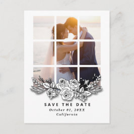 Cartão Postal Janela Elegante com Imagem de Casamento Salve a Da