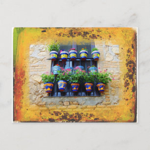 Cartão Postal janela mediterrânea