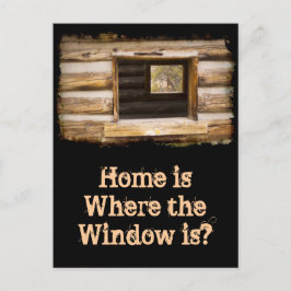 Cartão Postal Janela Por Cima e Através da Cabina