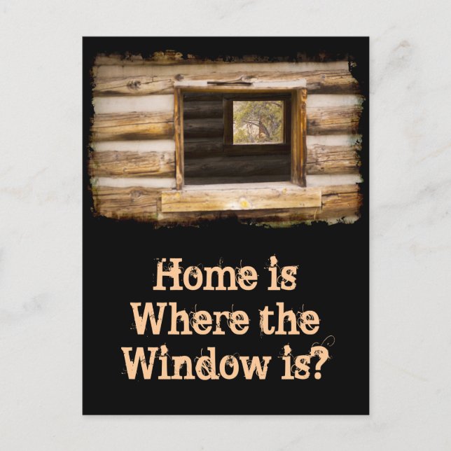 Cartão Postal Janela Por Cima e Através da Cabina (Frente)