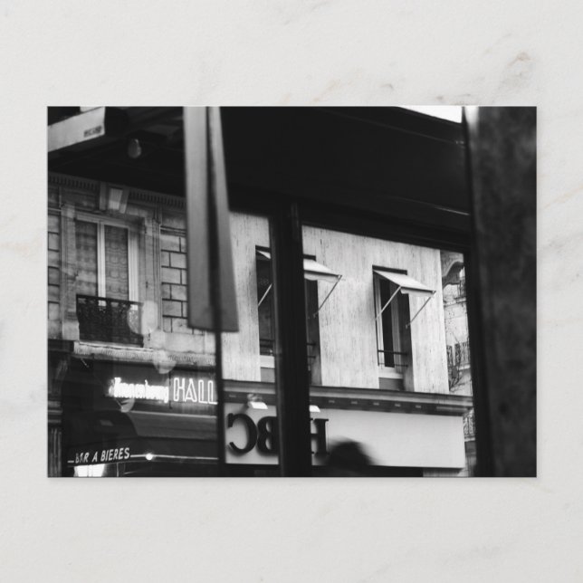 Cartão Postal Janelas e Reflexões da Atmosfera Parisiense (Frente)