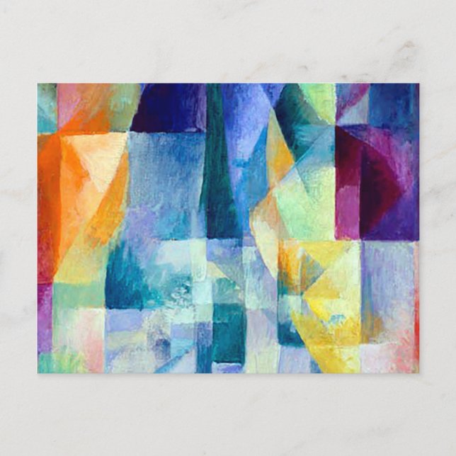 Cartão Postal Janelas simultâneas de Robert Delaunay (Frente)