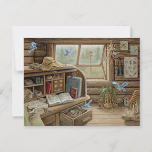 Cartão Postal Janet Kruskamp Painting Bird Bureau Postcross
