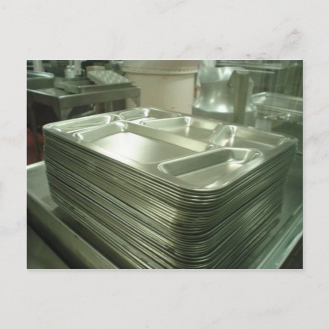 Cartão Postal Jantar bandejas (Frente)