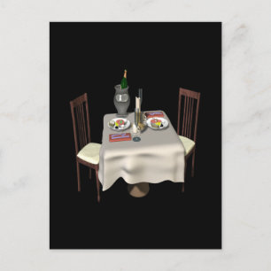 Cartão Postal Jantar por dois