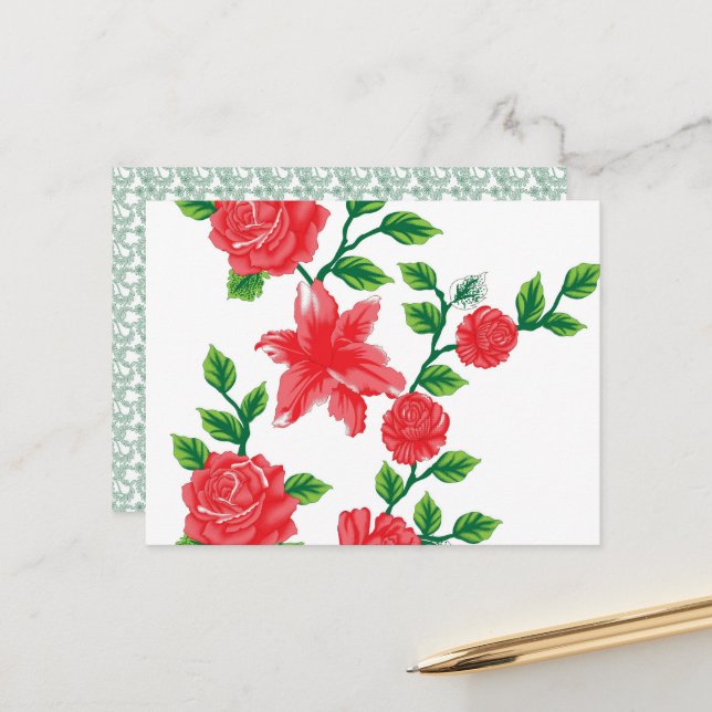 Cartão Postal Jantar. Russo. Moderno | Estilo de Café (Frente/Verso In Situ)