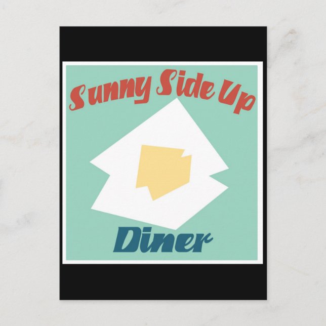 Cartão Postal Jantar Sunny Side Up (Frente)