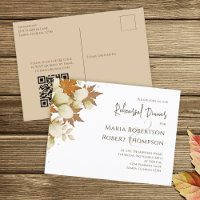 Janto de ensaio Autumn Fall Greenery Código QR