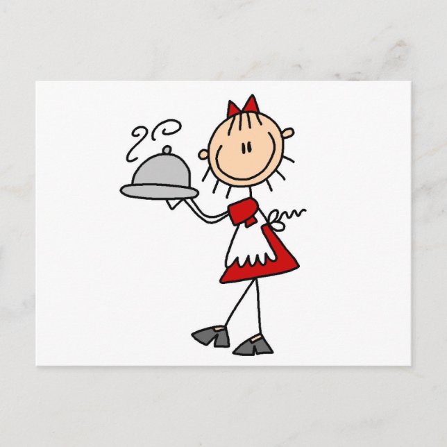 Cartão Postal Janto é Camisetas e presentes servidos (Frente)