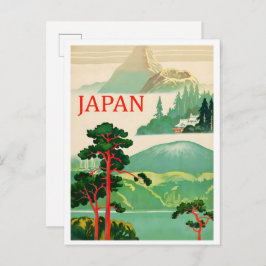 Cartão Postal Japan Nature Art Vintage Travel