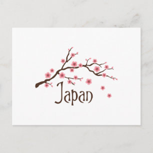 Cartão Postal Japão - Blossomas de Cereja