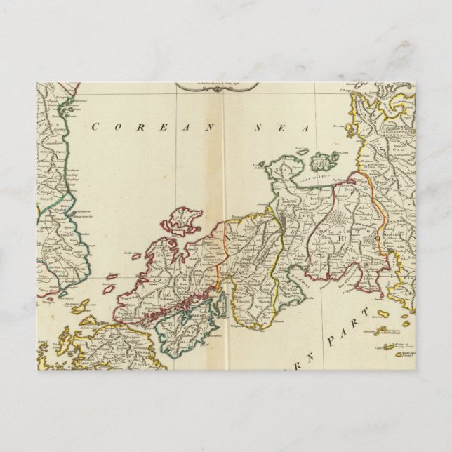 Cartão Postal Japão, Coreia (Frente)