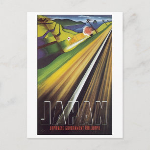 Cartão Postal Japão, Govt Rail Poster 2
