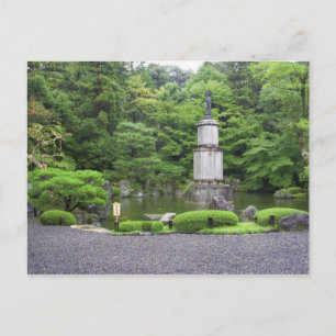 Cartão Postal Japão, Kyoto, Jardim da Pedra Ciente