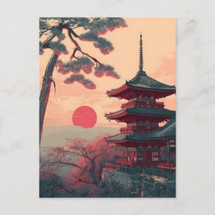 Cartão Postal Japão Padoda vintage