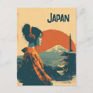 Cartão Postal Japão vintage