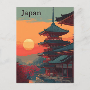 Cartão Postal Japão vintage