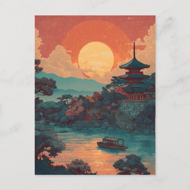 Cartão Postal Japão vintage (Frente)