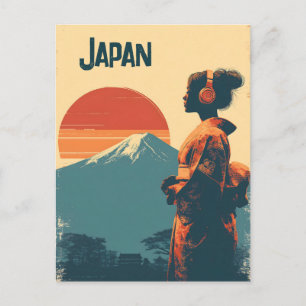 Cartão Postal Japão vintage