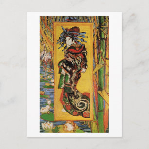 Cartão Postal Japonaiserie, Oiran (Cortesan) Van Gogh Fine Art