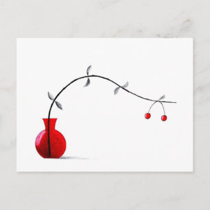 Cartão Postal Japonês Ikebana Chabana