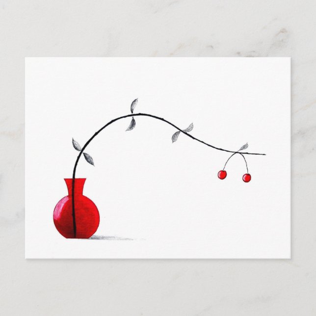 Cartão Postal Japonês Ikebana Chabana (Frente)