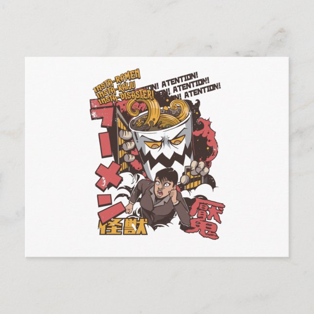 Cartão Postal Japonês Ramen (Frente)
